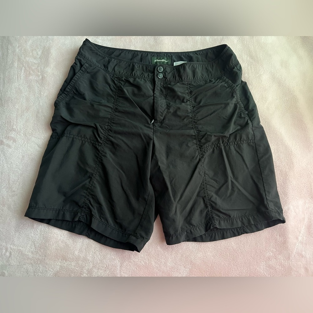 Eddie Bauer Women's Black Cargo Shorts